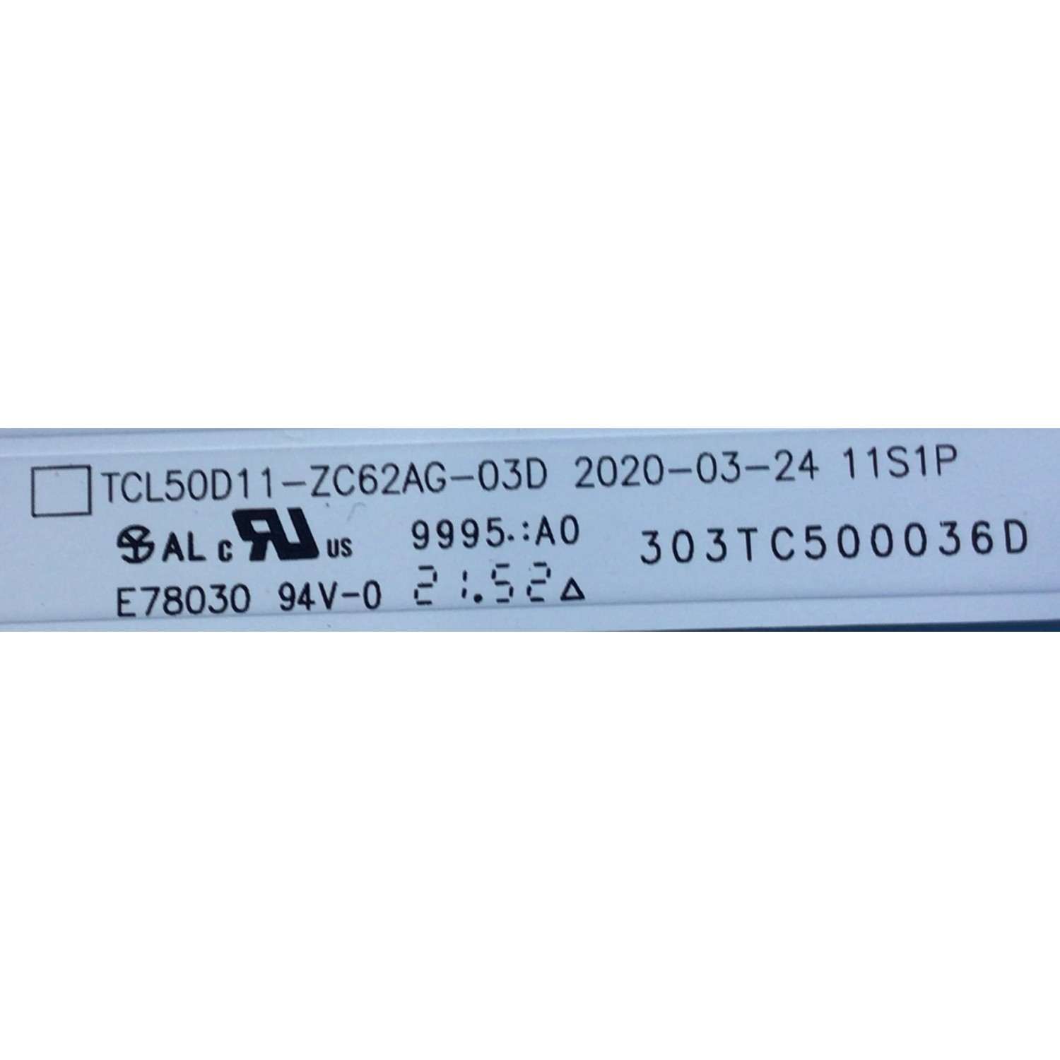 KIT DE LEDS ORIGINAL PARA TV LG 3 PIEZAS / NUMERO DE PARTE TCL50D11-ZC62AG-03D / 303TC500036D / 4C-LB500T-ZC8C / TC500M26 / 231128BC07 / 2300022353 / E469119 / PANEL LVU500CGDX E0001 / MODELO 50UP7000PUA / 50UP7000PUA.CUSYLH - Imagen 2